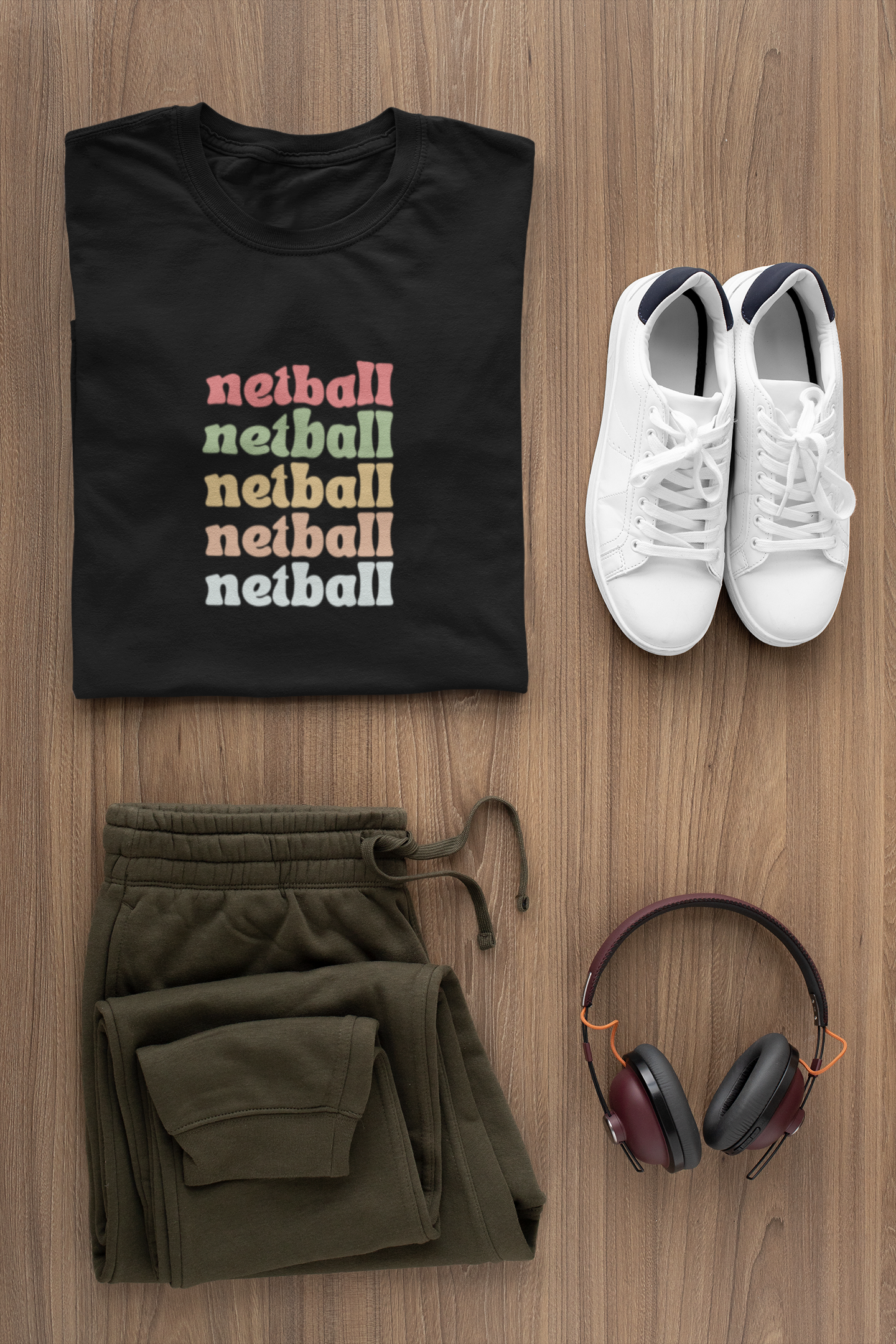 Retro Style Netball T-Shirt