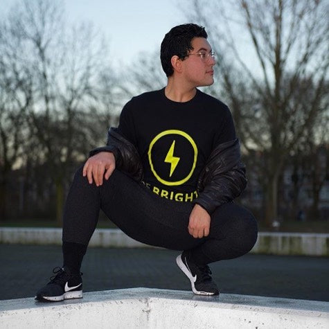 Men's Motivational t-shirt Be Bright