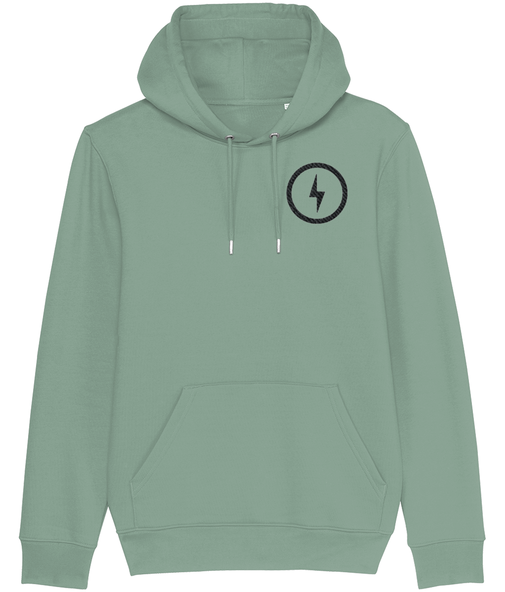 GREY BOLT UNISEX HOODIE