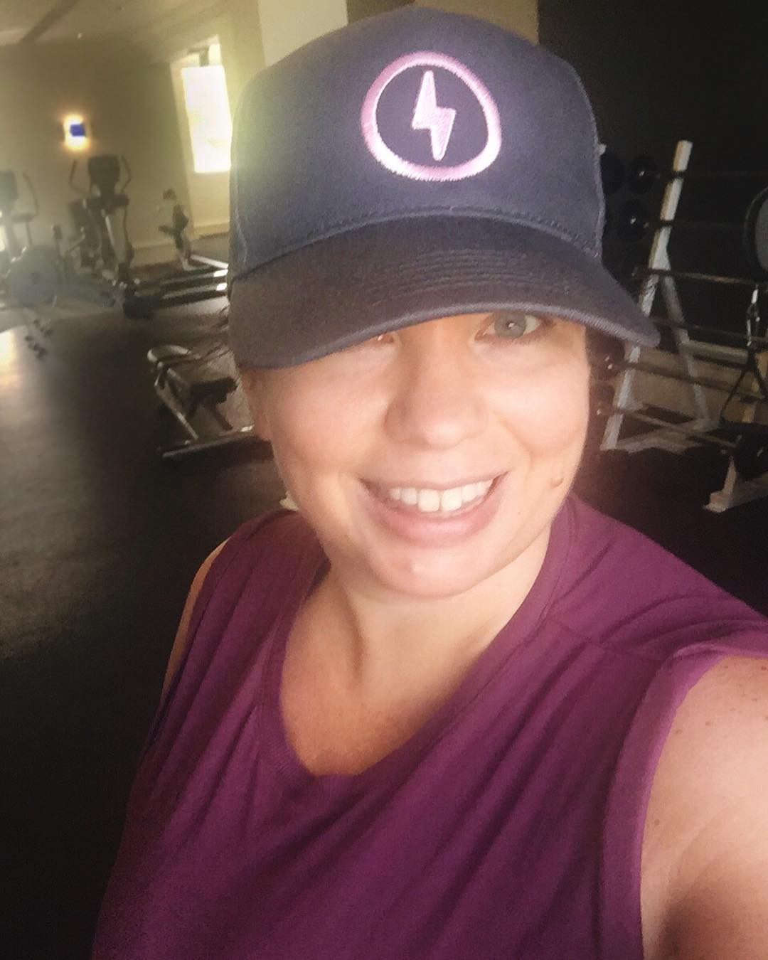 Pink Bolt Baseball Cap