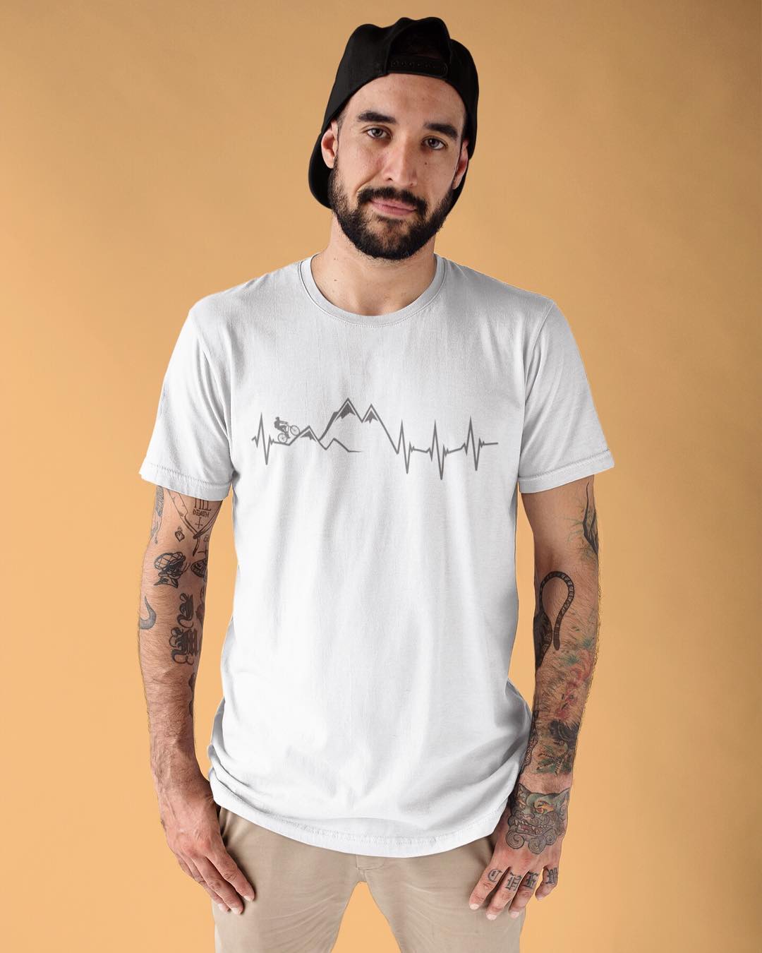 CYCLING HEARTBEAT MEN'S T-SHIRT