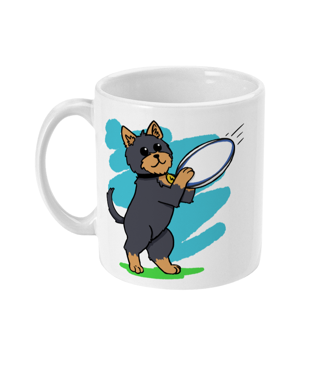 Yorkie Rugby Mug