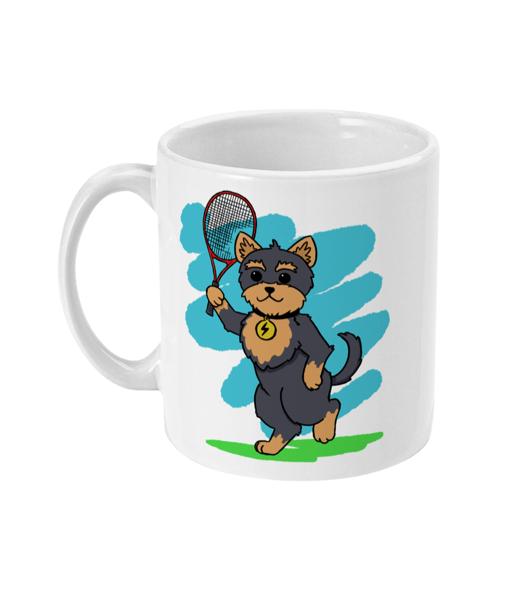 Yorkie Tennis Mug