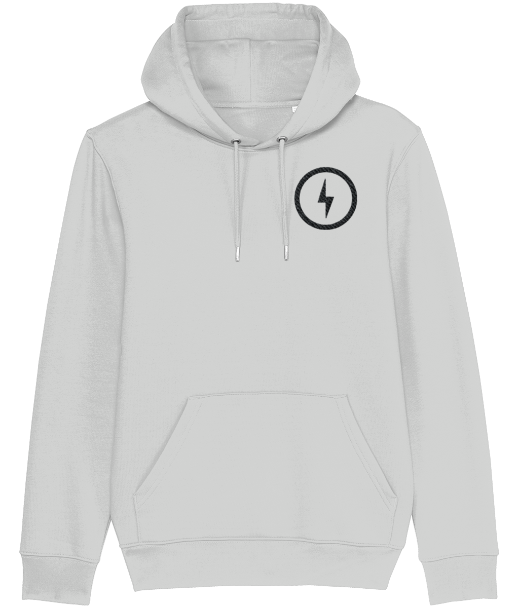 GREY BOLT UNISEX HOODIE