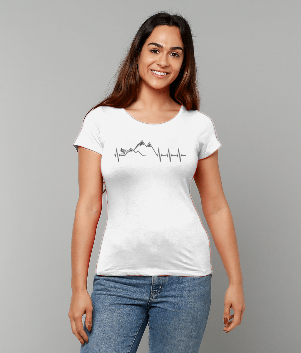 Heartbeat Cycling Womens Tshirt