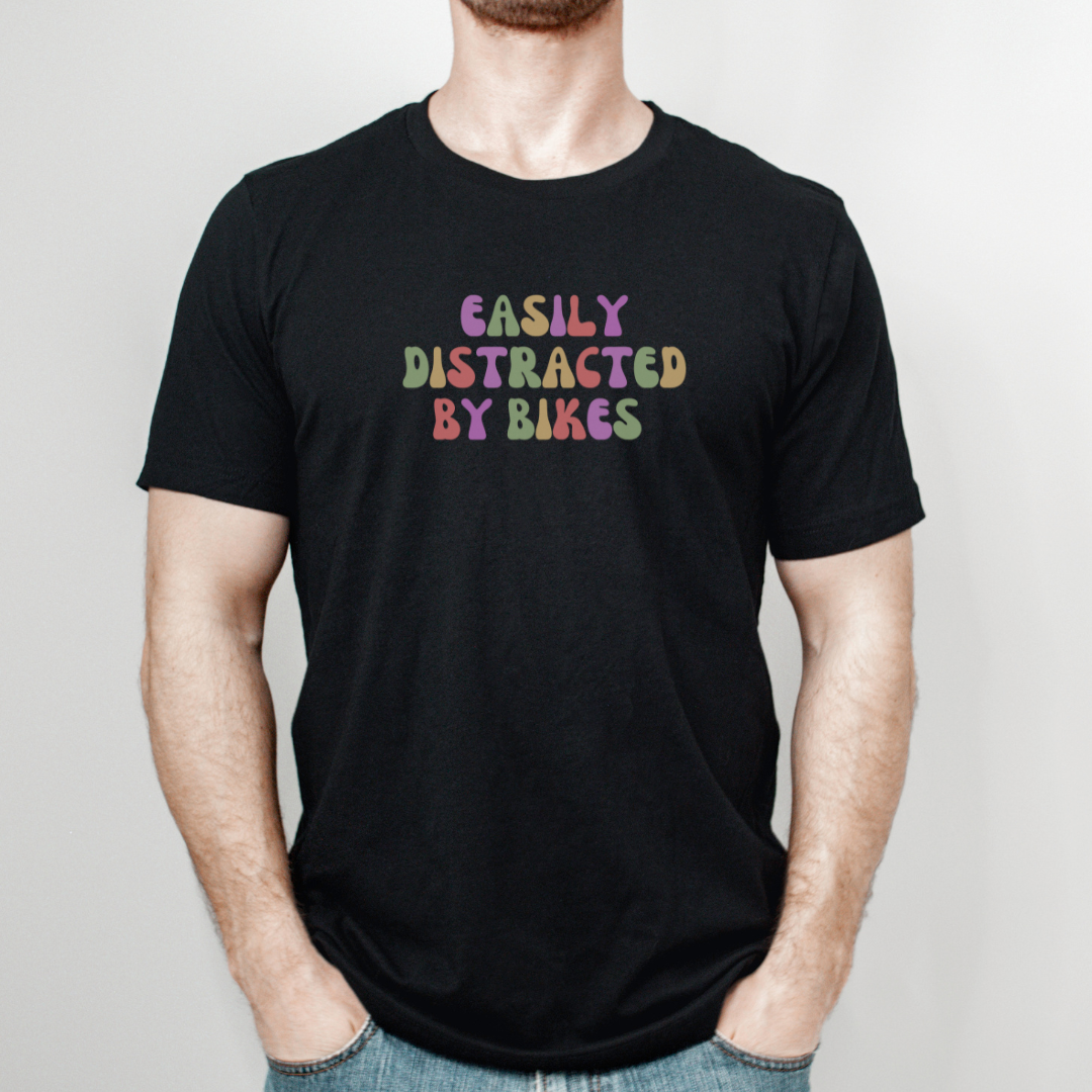 Easily Distracted by Bikes T-Shirt
