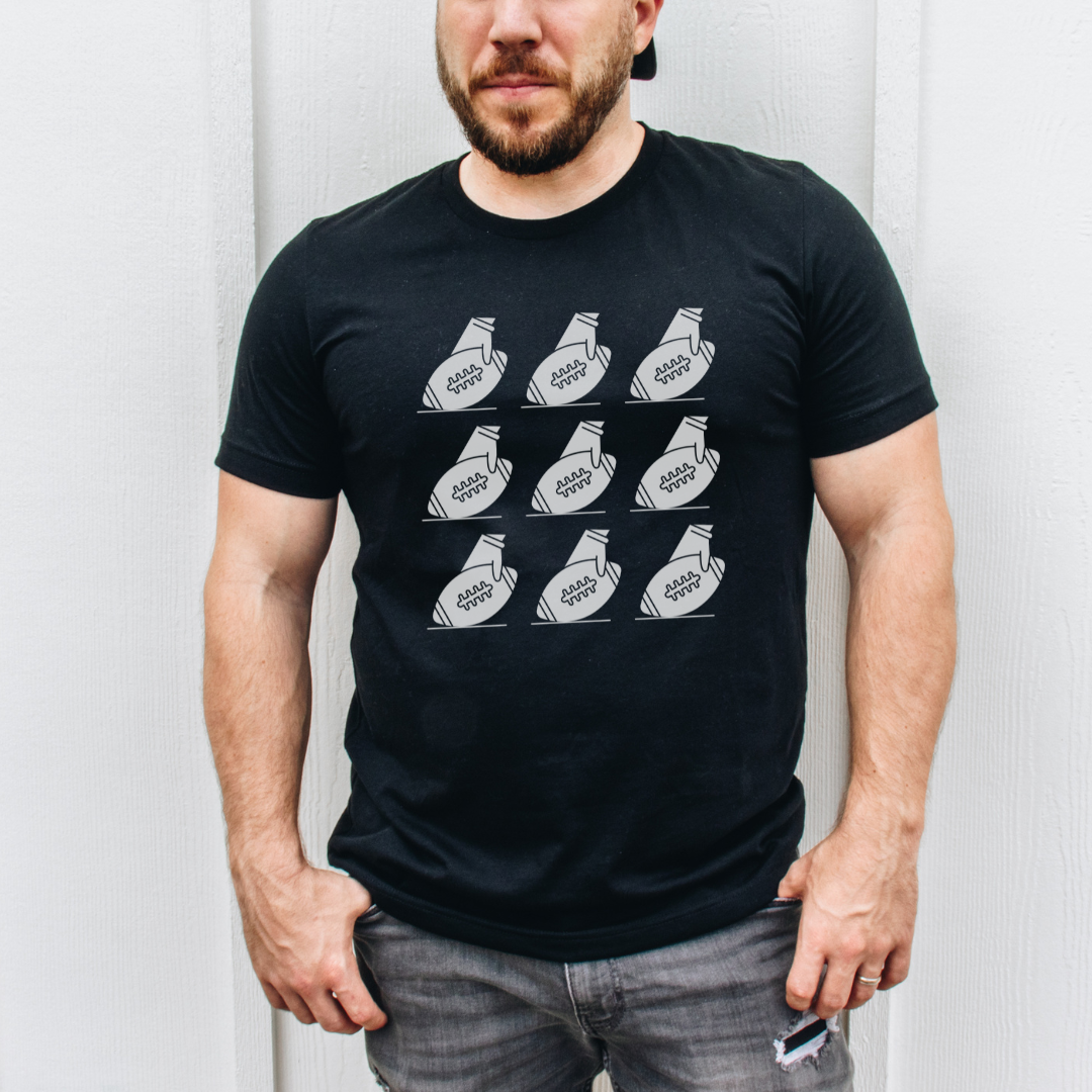 Multiple American Football T-Shirt