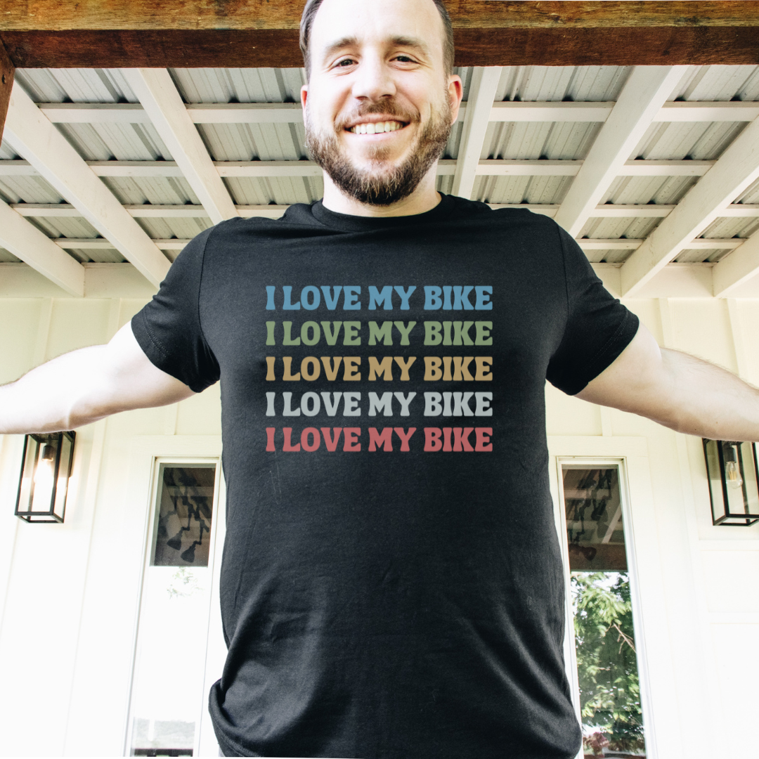 I Love My Bike Retro T-Shirt