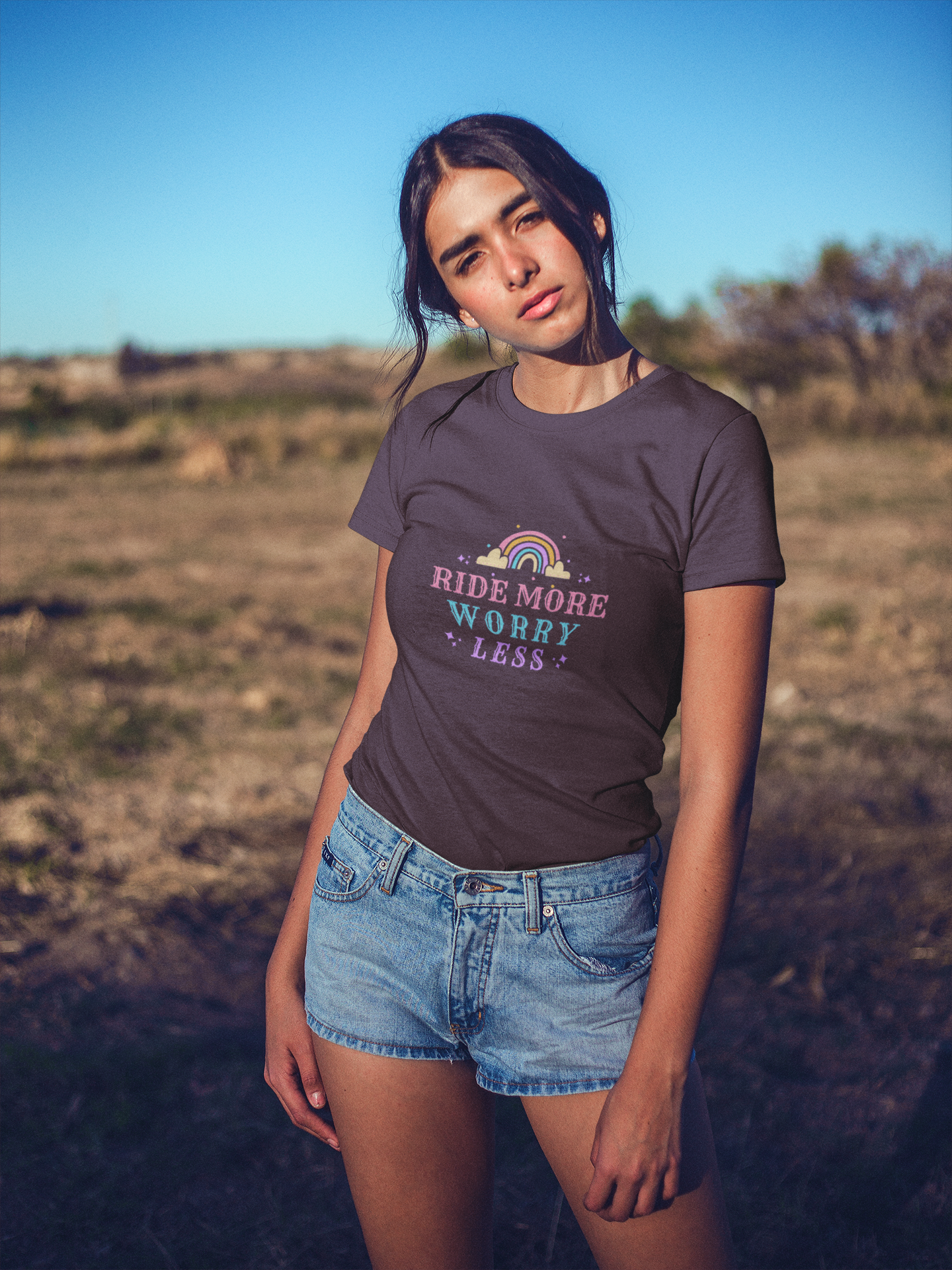 Ride More Worry Less Women's Cycling T-Shirt