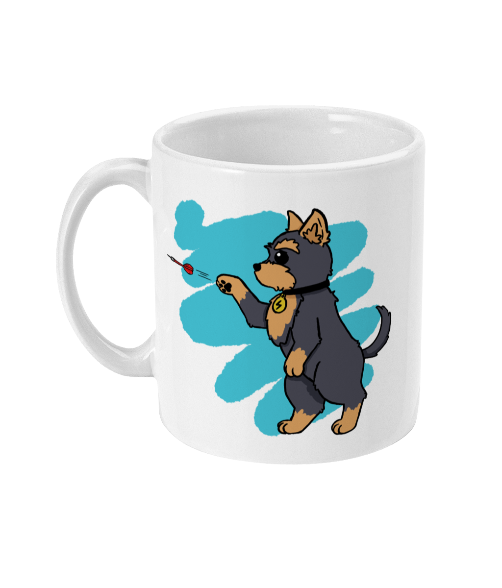 Yorkie Darts Mug