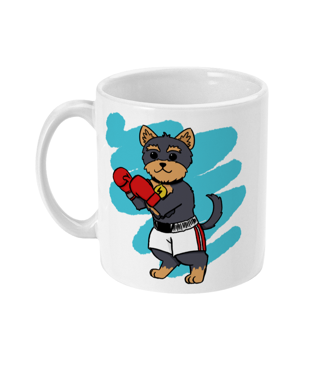 Yorkie Boxing Mug