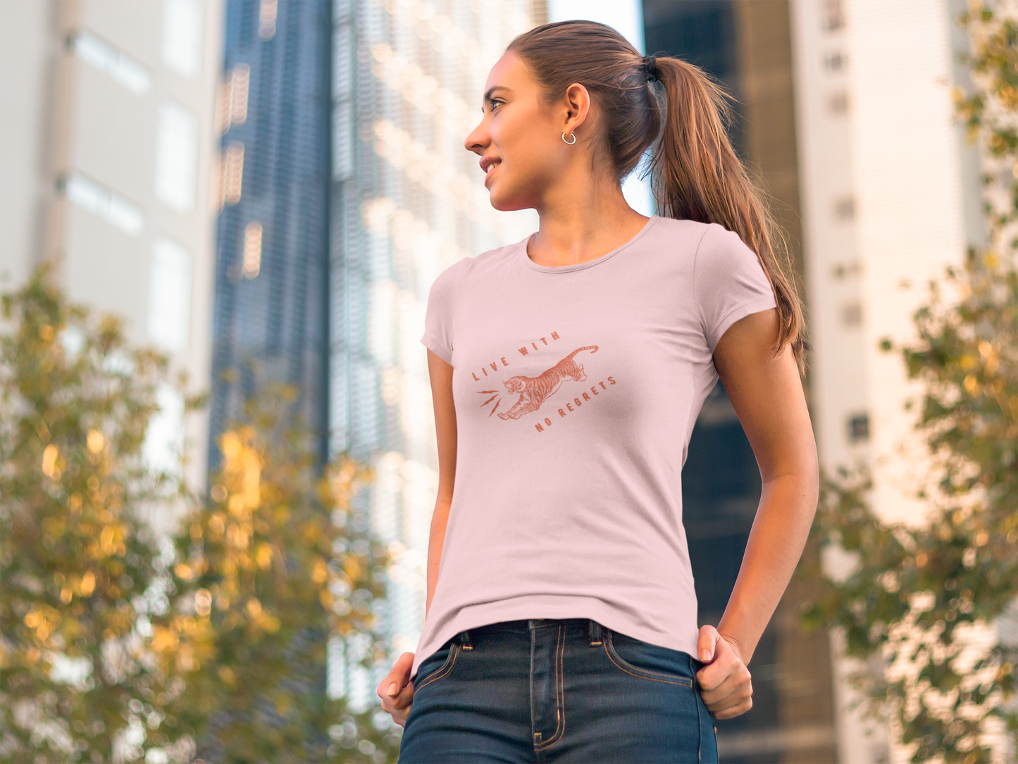 Live with no regrets womens tshirt
