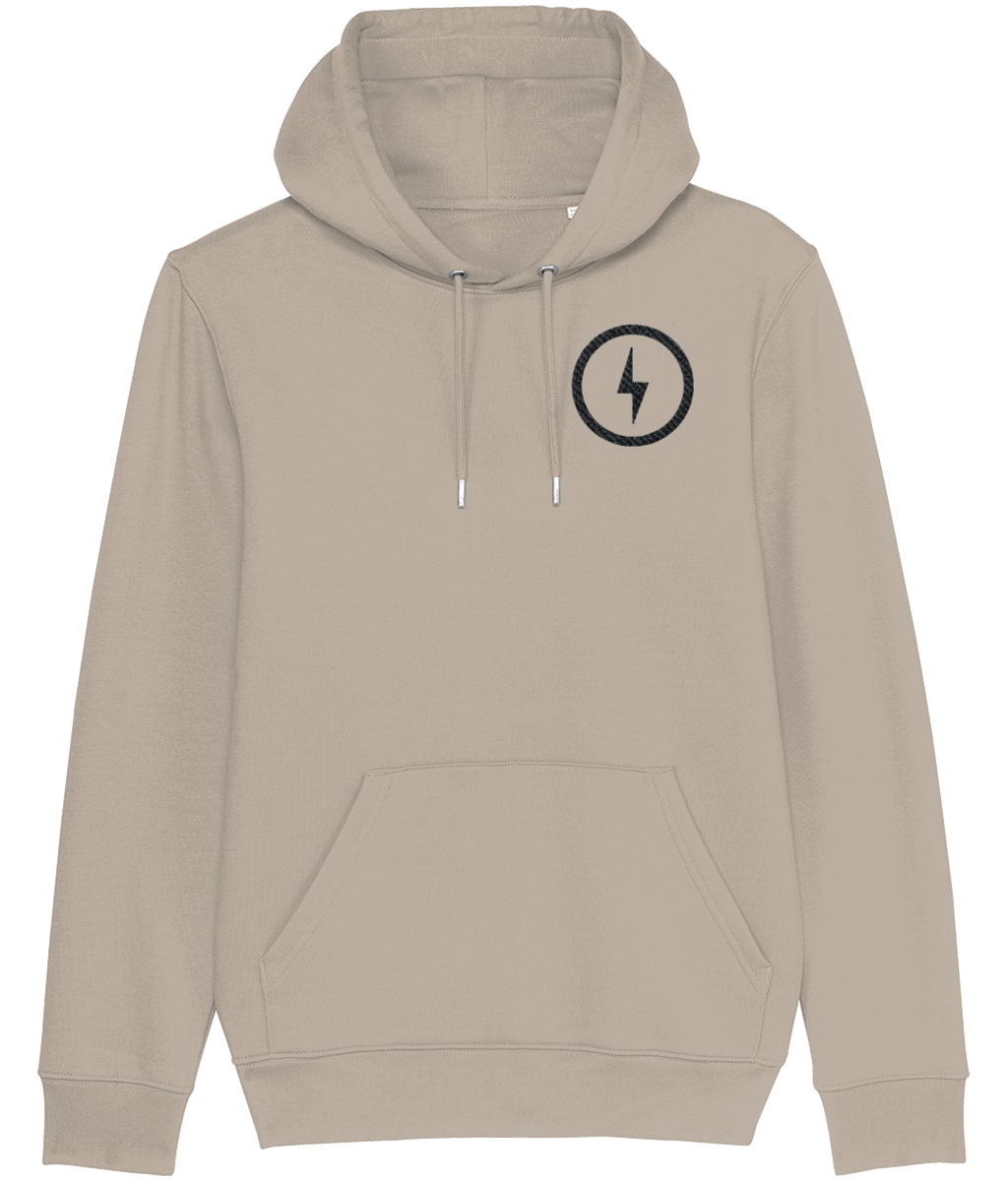 GREY BOLT UNISEX HOODIE