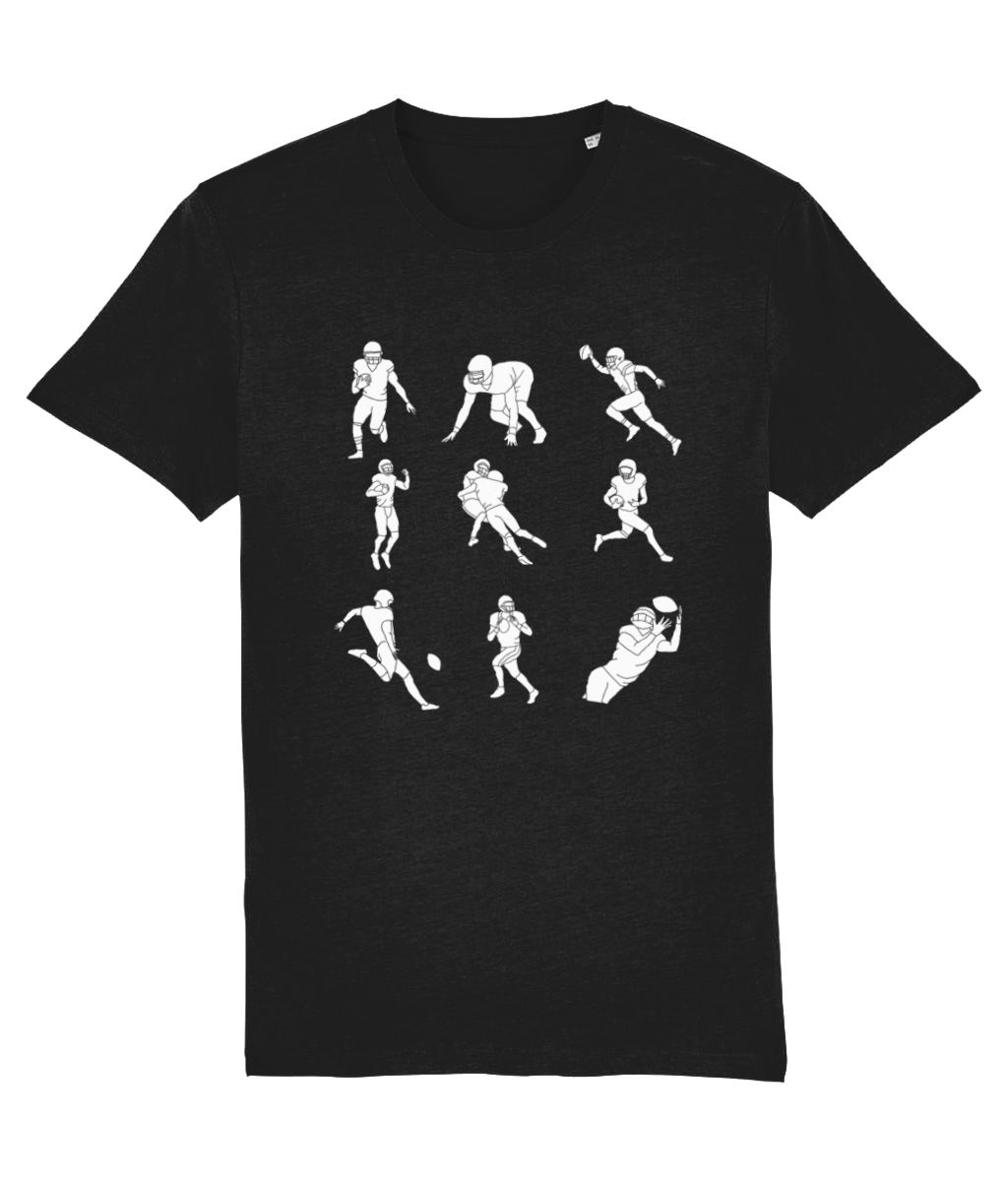 Multiple American Football Player T-Shirt