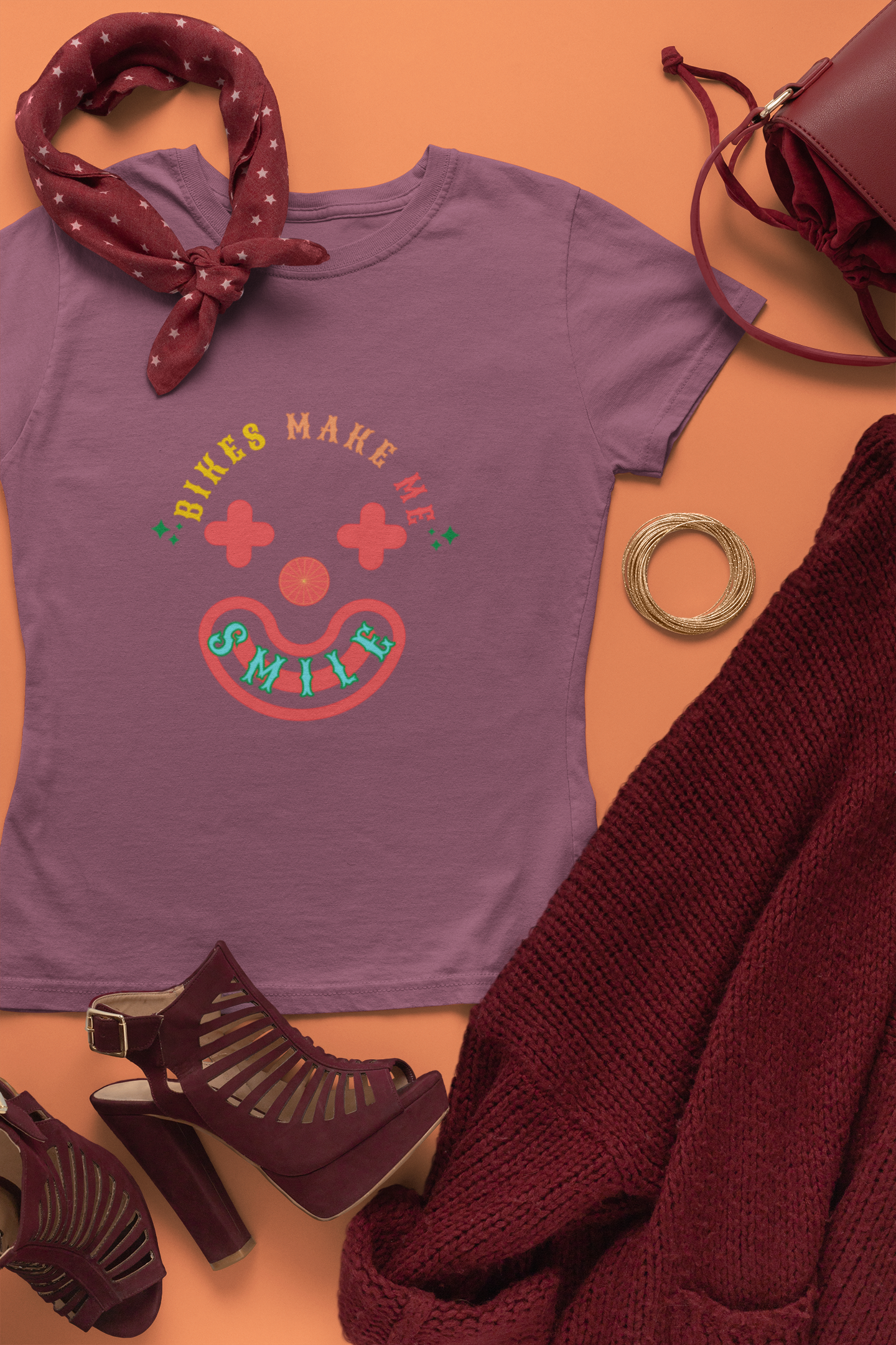 Bikes Make Me Smile Women's T-Shirt