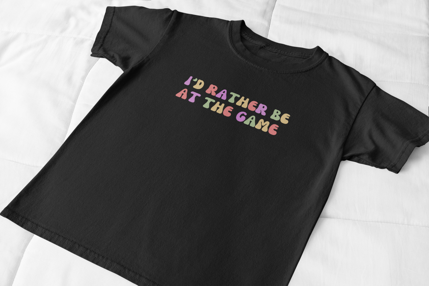 I'd Rather Be At The Game Women's Retro T-Shirt