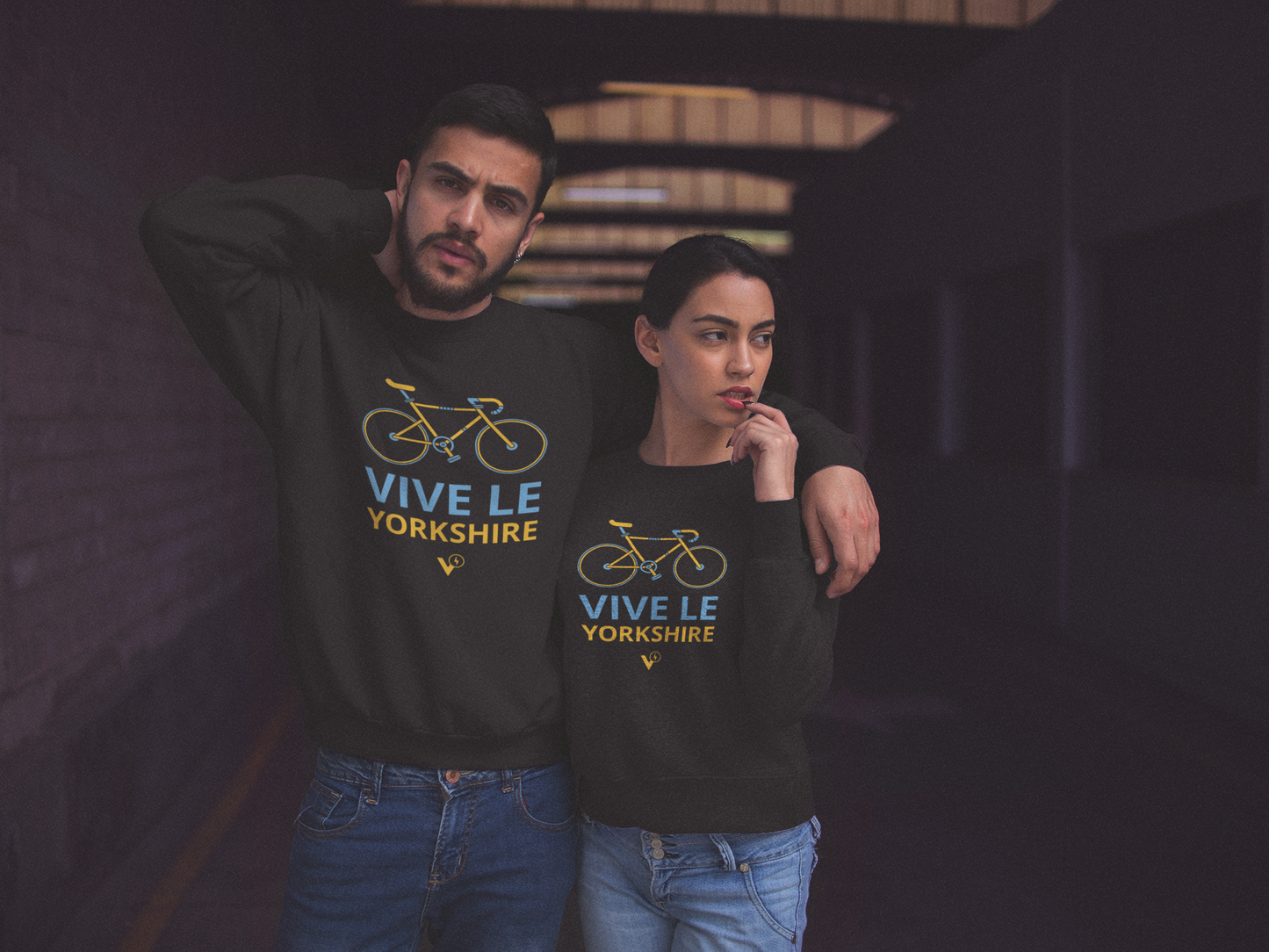 VIVE LE YORKSHIRE MEN'S CYCLING SWEATSHIRT
