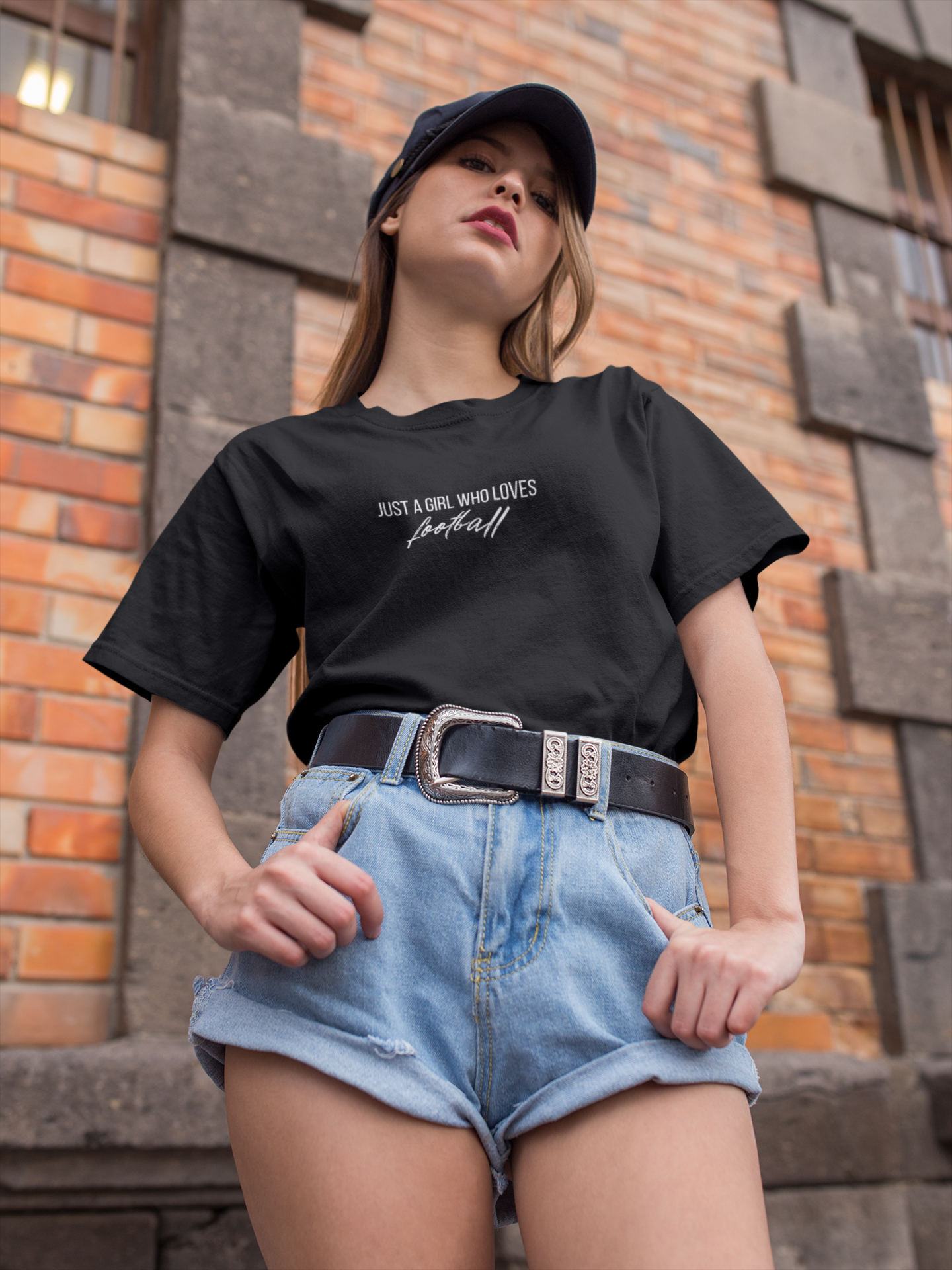 Girl Who Loves Football T-Shirt