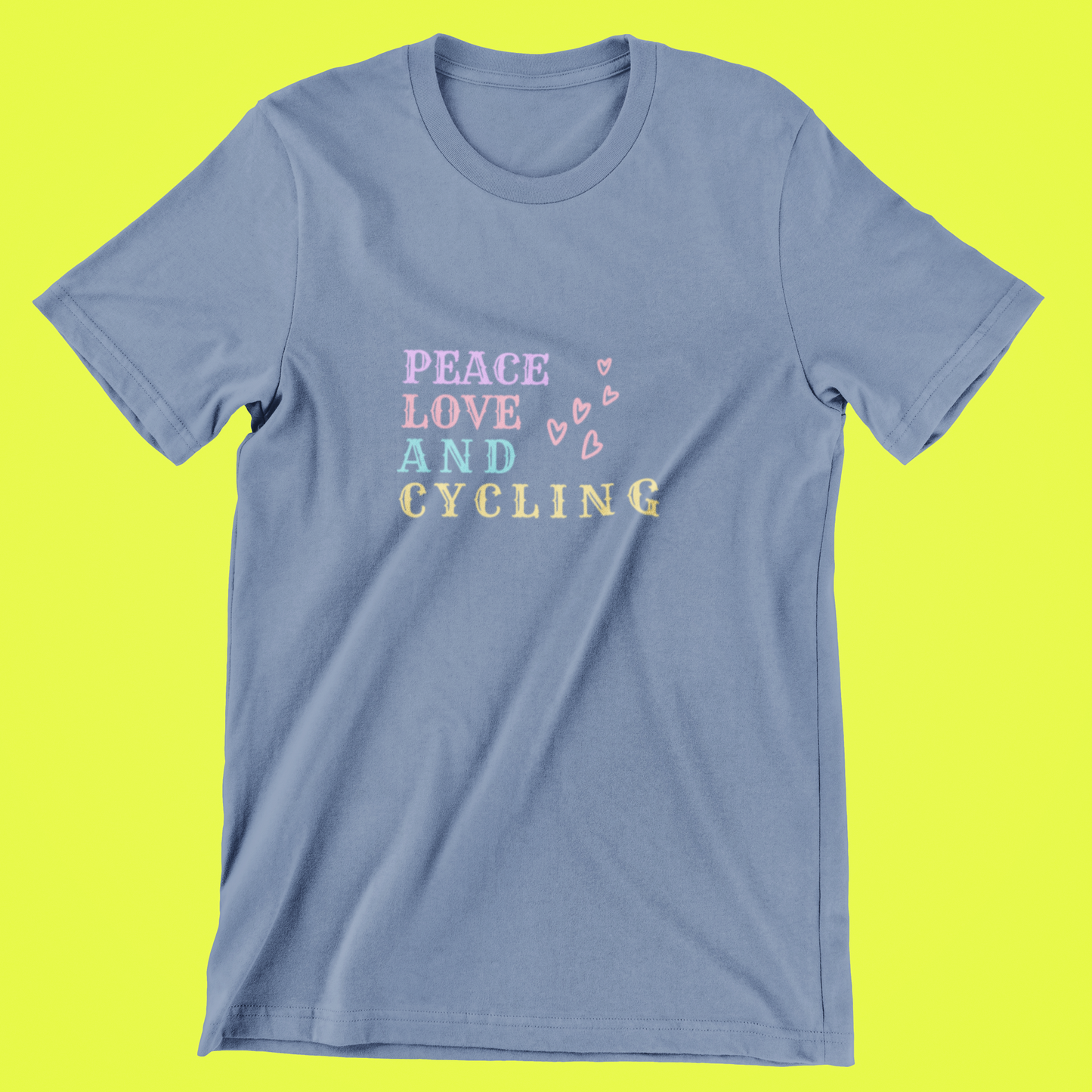 Peace Love and Cycling Men's T-Shirt
