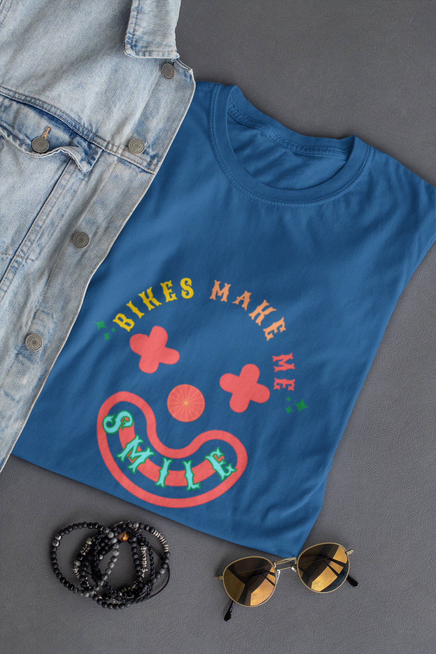 Bikes Make Me Smile Men's T-Shirt