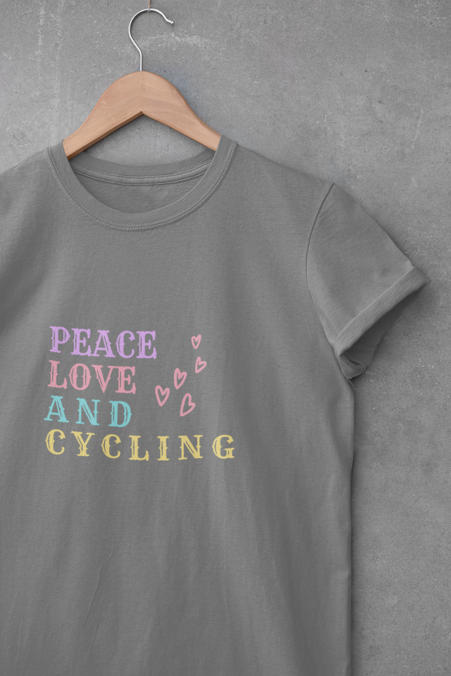 Peace Love and Cycling Women's T-Shirt
