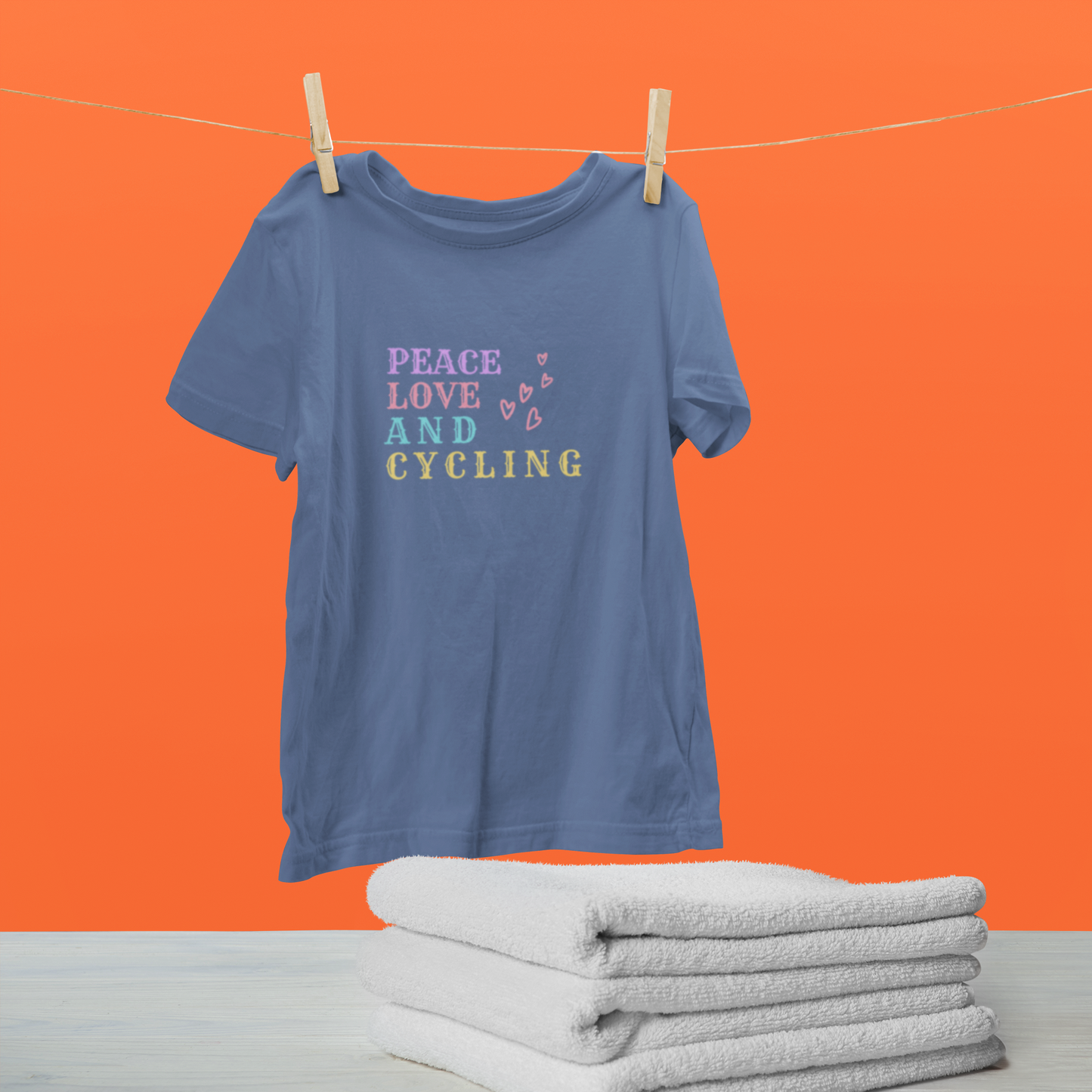 Peace Love and Cycling Men's T-Shirt