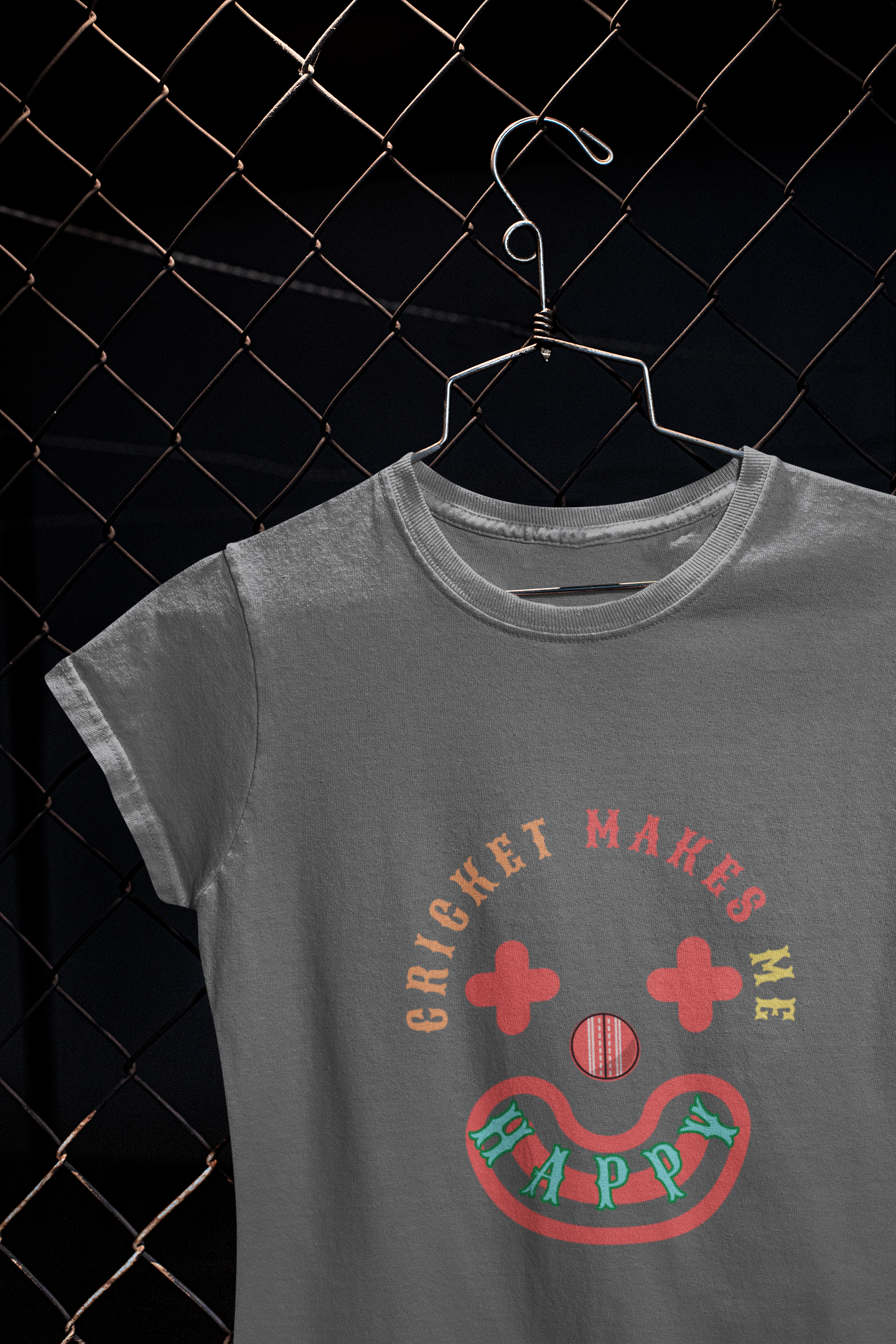 Cricket Makes Me Happy Women's T-Shirt