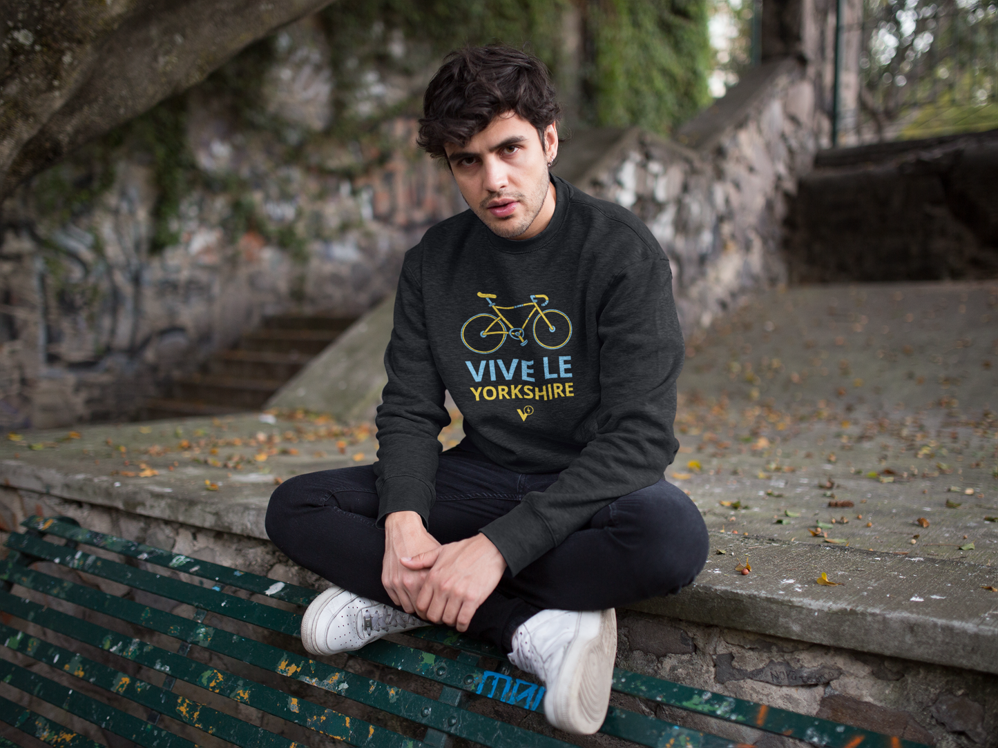 VIVE LE YORKSHIRE MEN'S CYCLING SWEATSHIRT