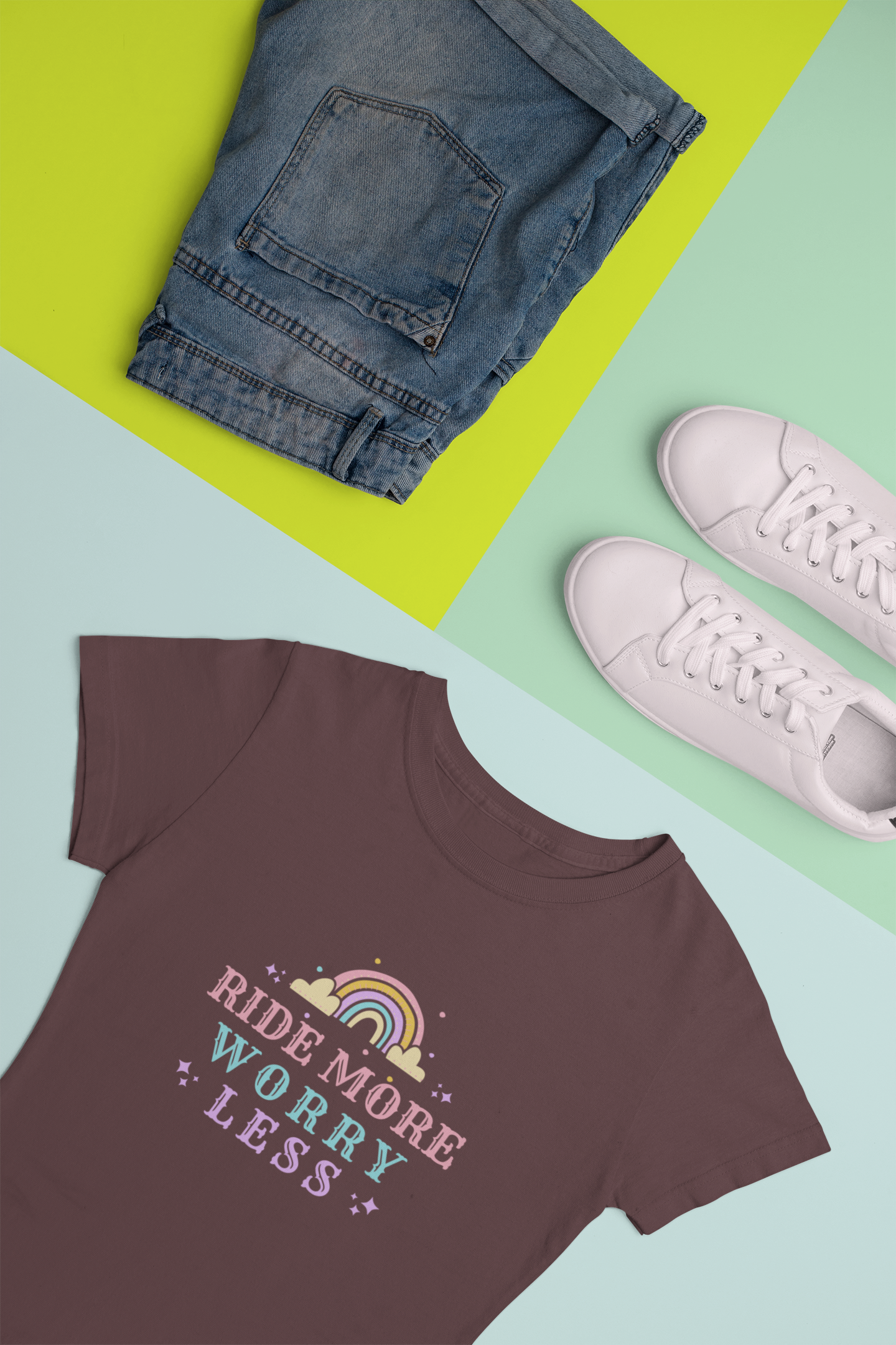 Ride More Worry Less Women's Cycling T-Shirt