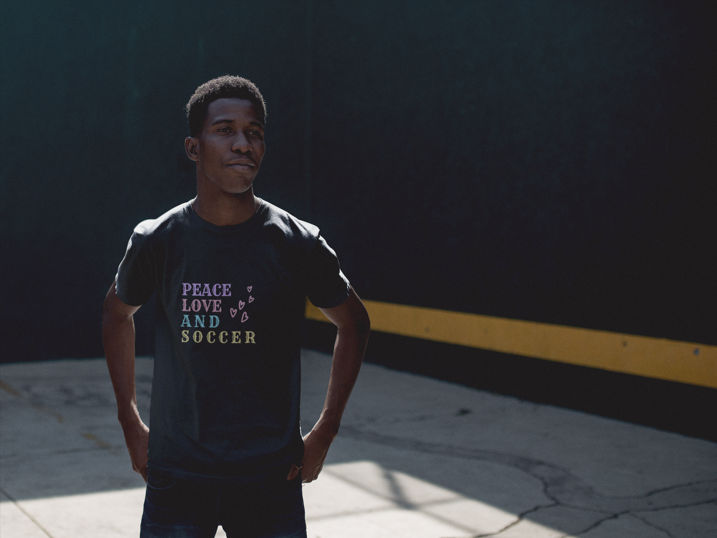 Peace Love and Soccer T-Shirt