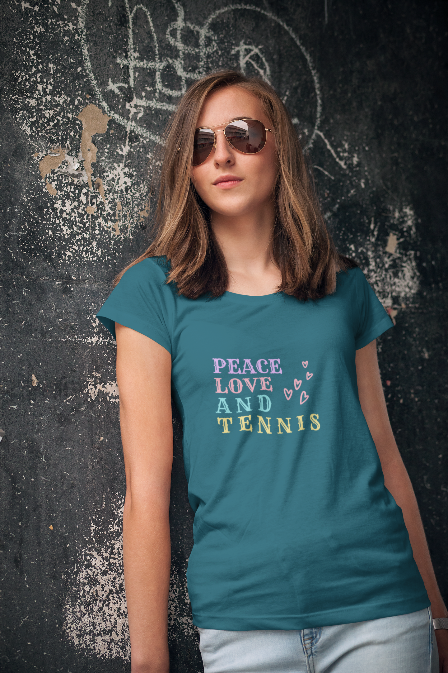 Peace Love And Tennis Women's T-Shirt