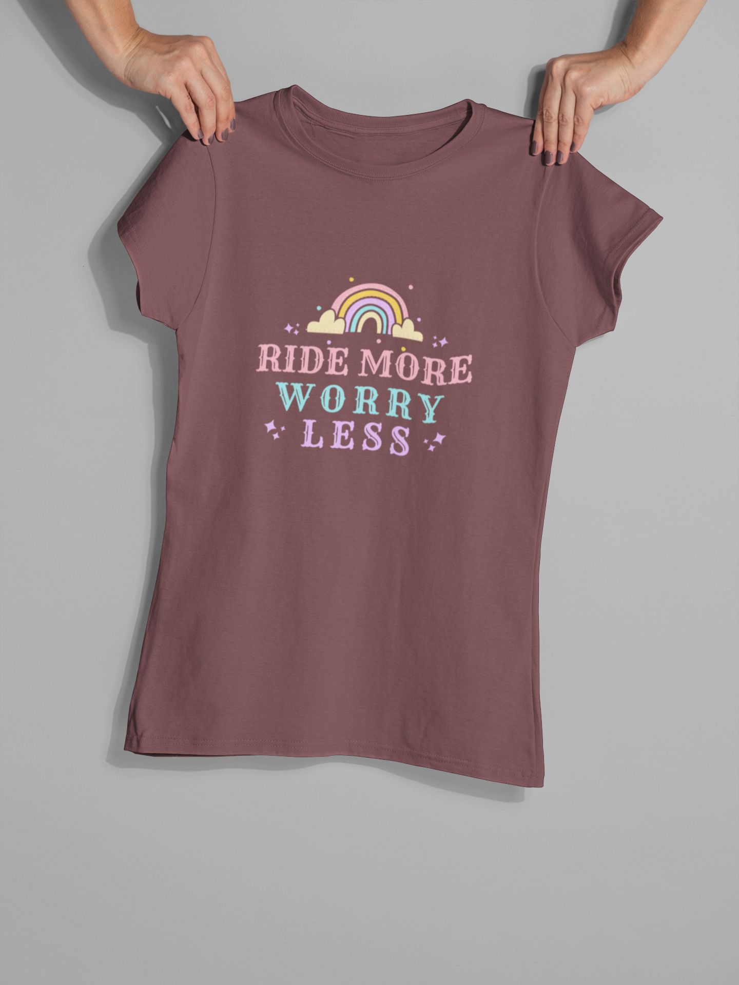 Ride More Worry Less Women's Cycling T-Shirt