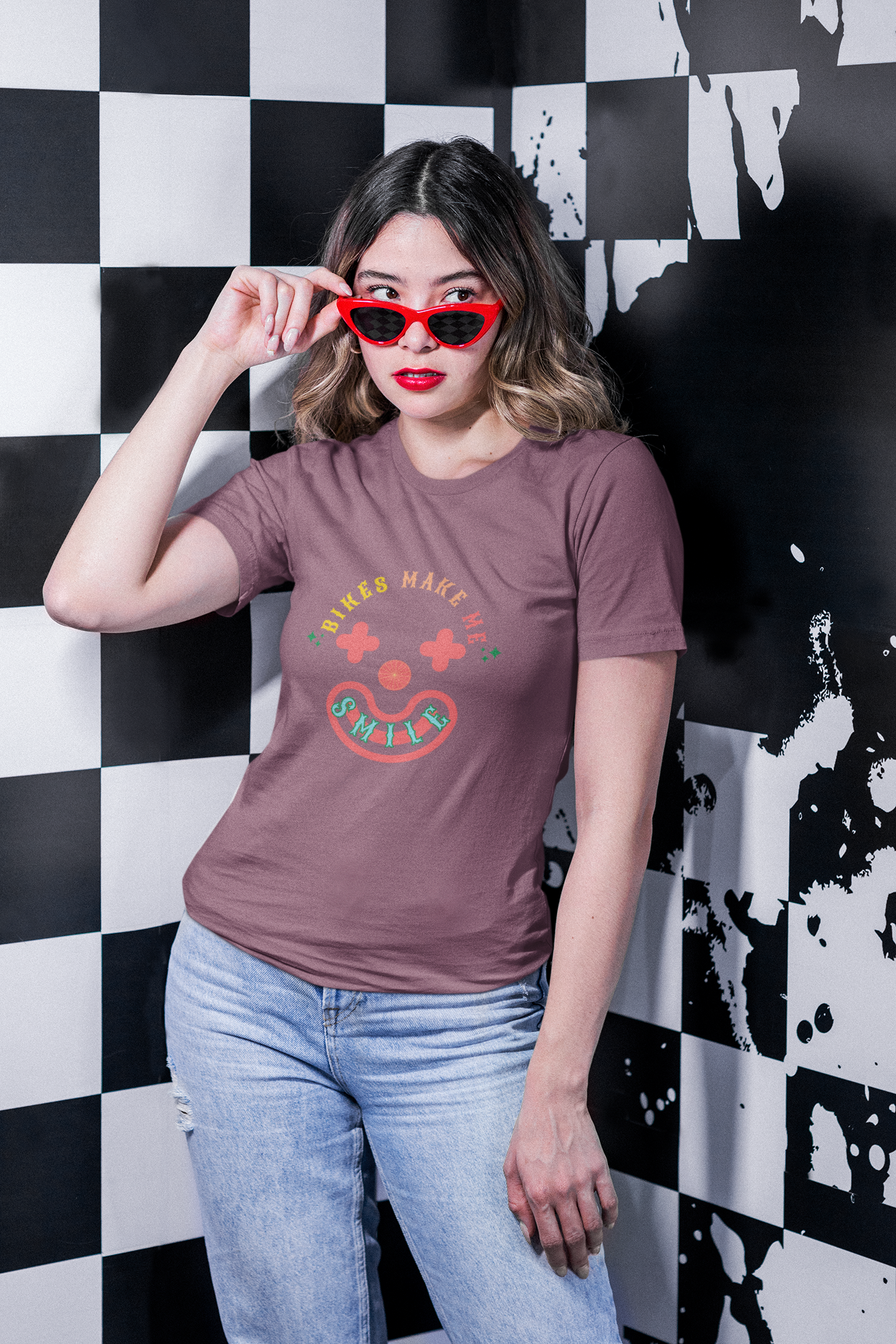 Bikes Make Me Smile Women's T-Shirt