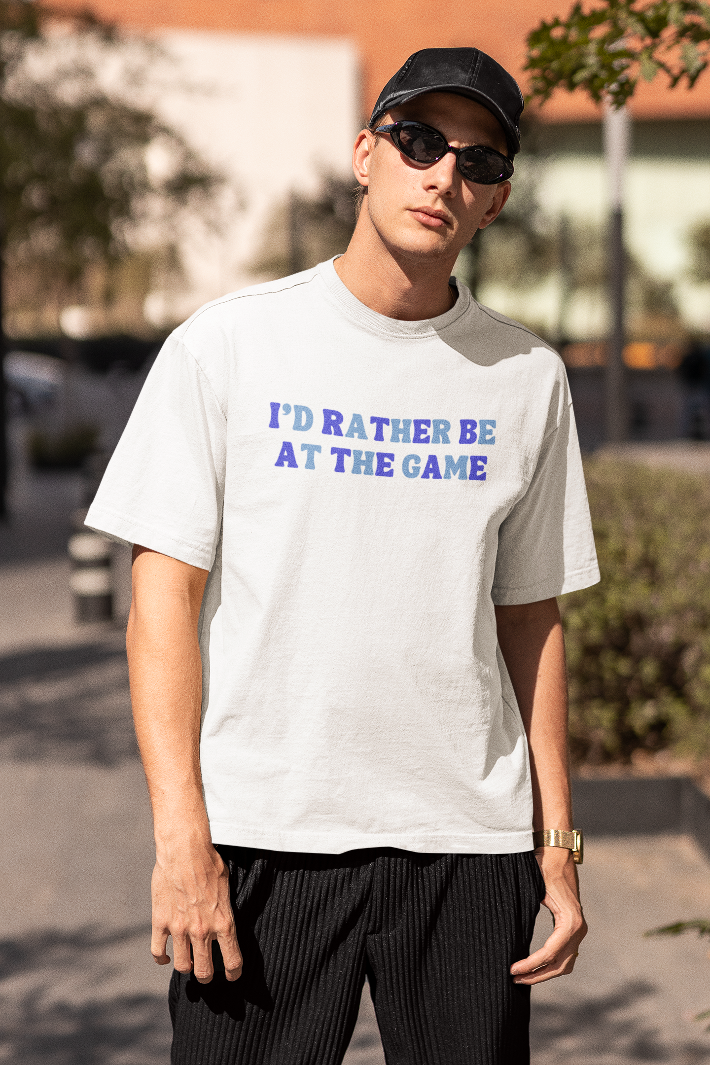 I'd Rather Be At The Game Retro T-Shirt