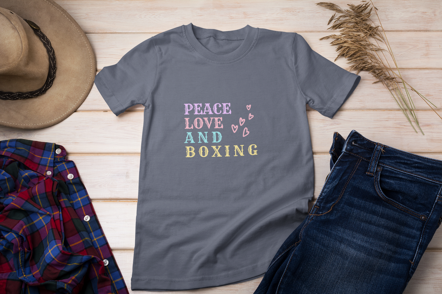 Peace Love And Boxing T-Shirt