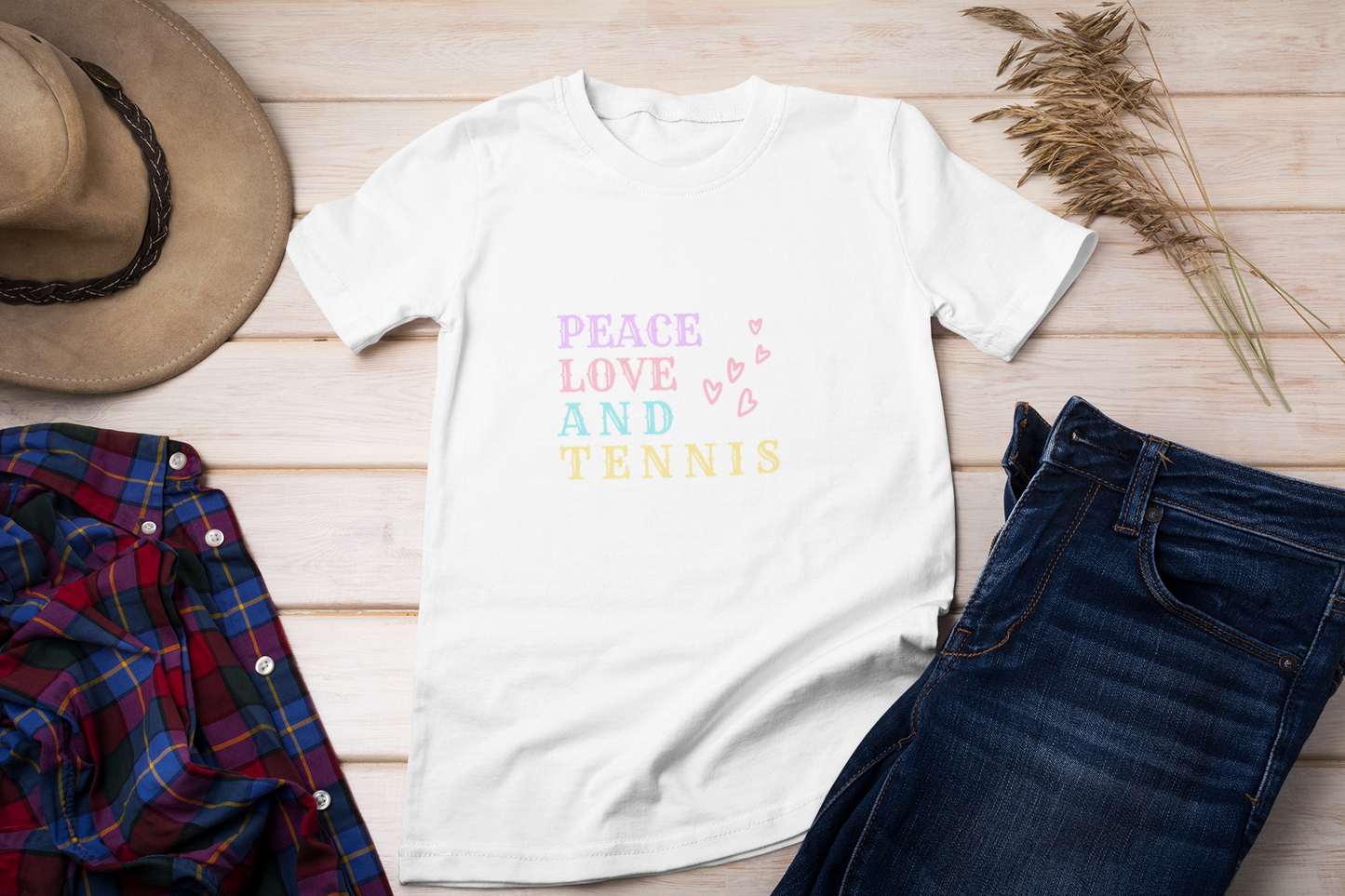 Peace Love And Tennis T-Shirt
