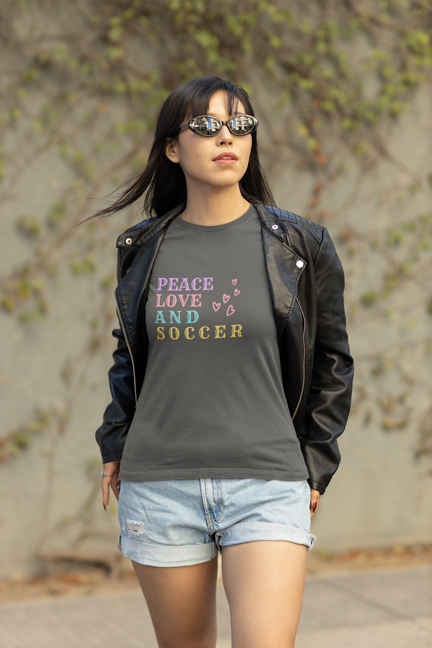 Peace Love And Soccer Women's T-Shirt