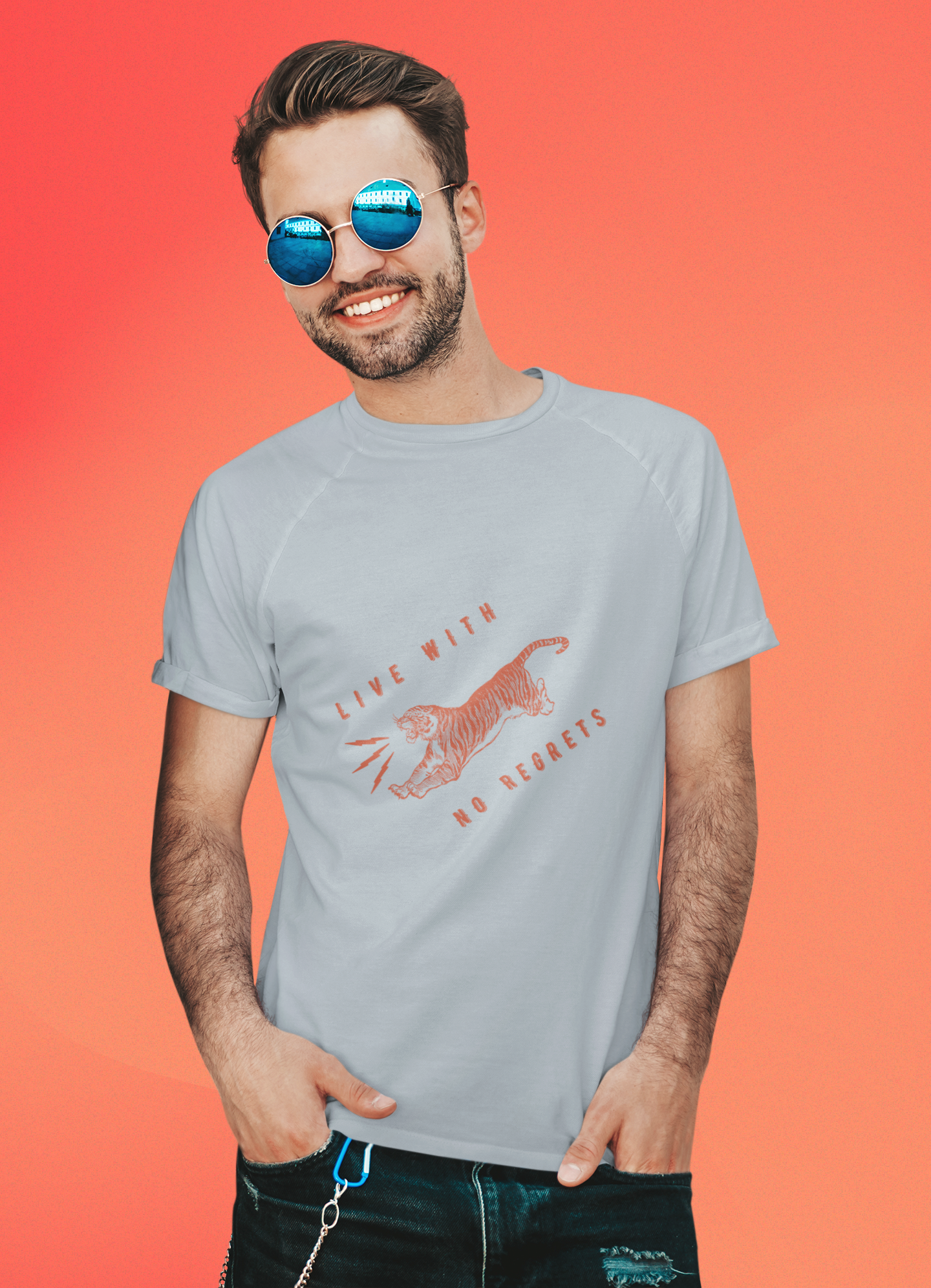 Live with no regrets men's t-shirt