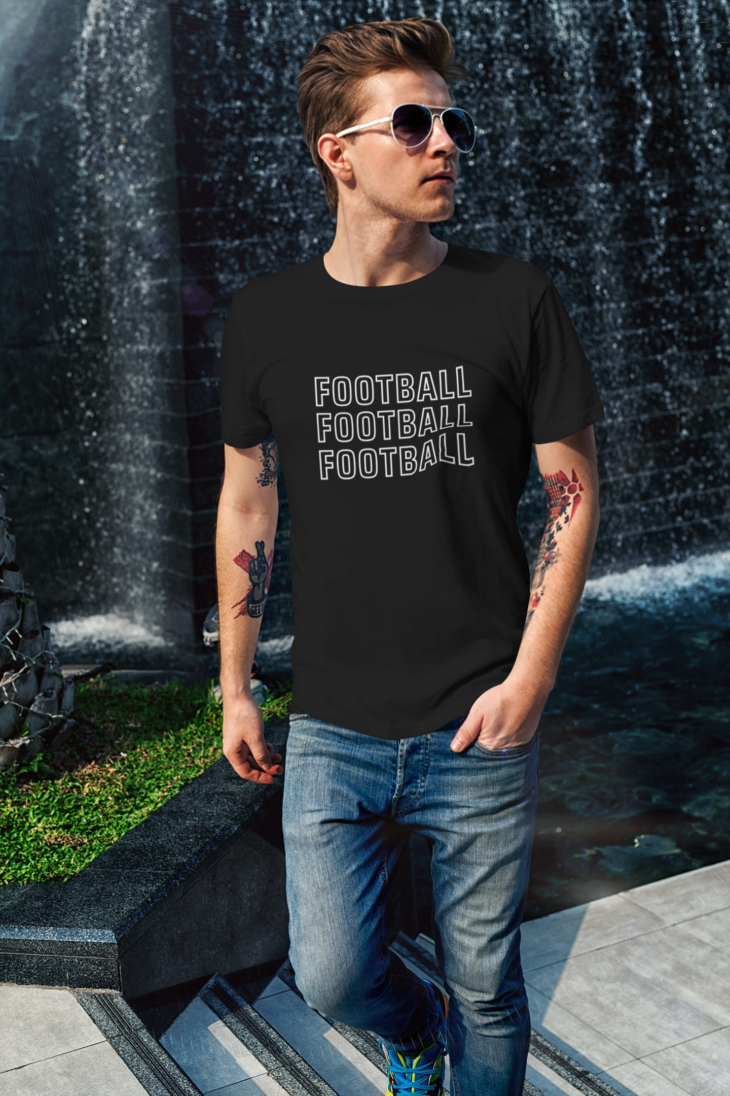 football t-shirt