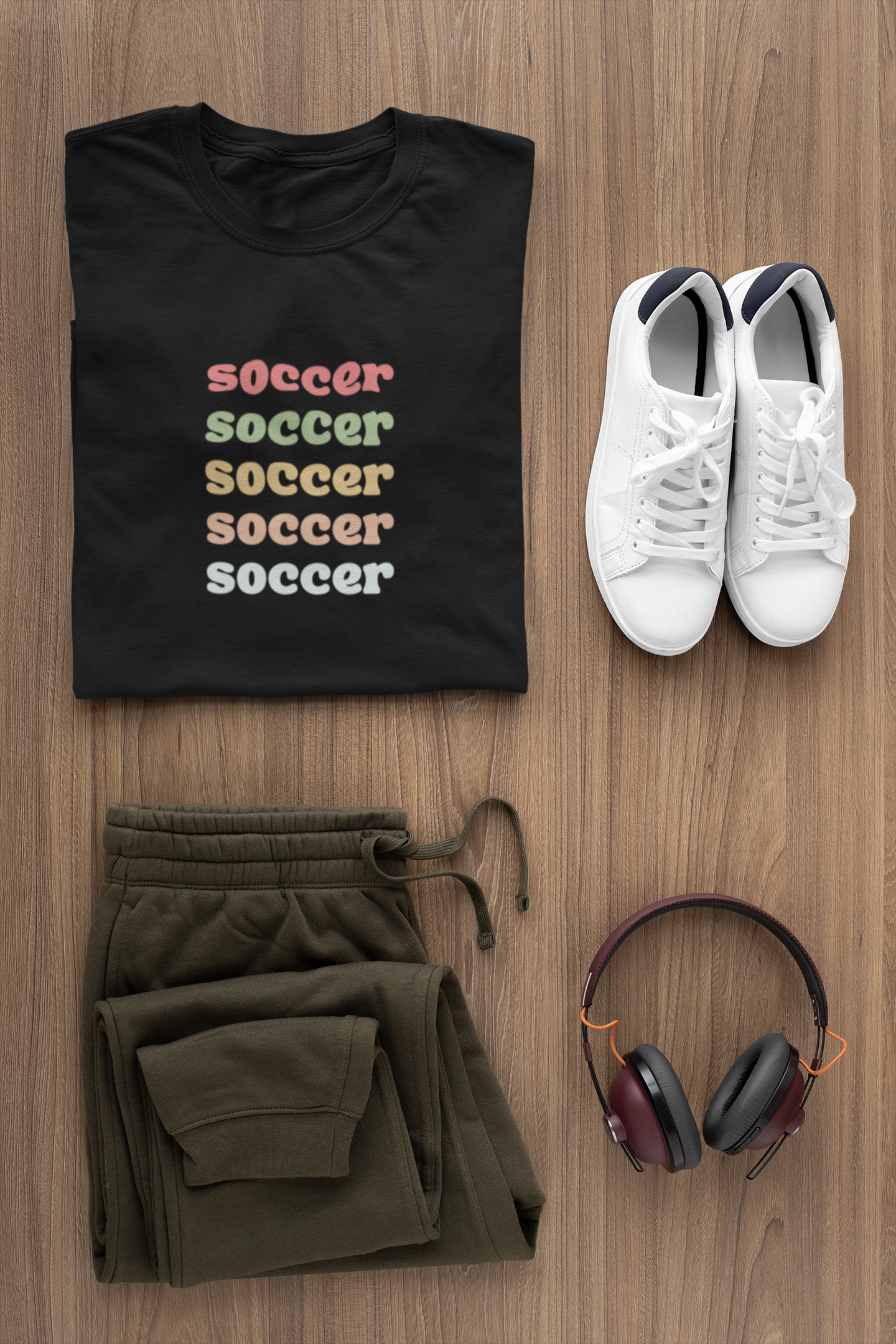 Retro Style Soccer T-Shirt