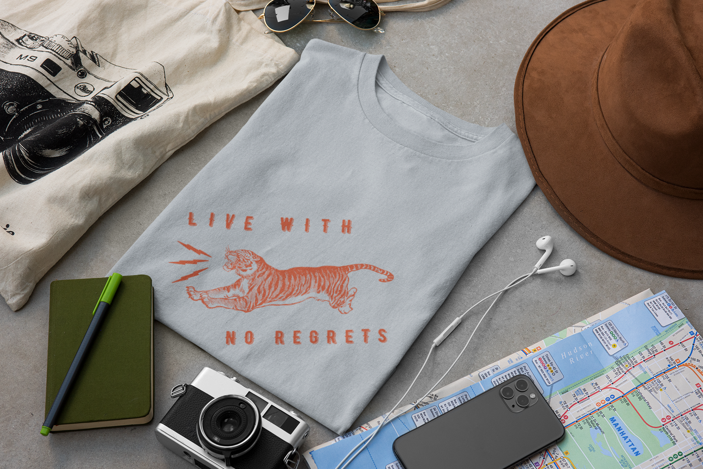 Live with no regrets men's t-shirt