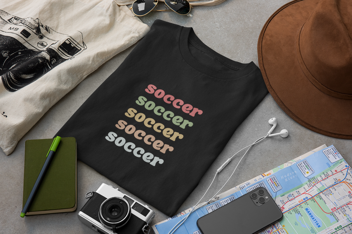 Retro Style Soccer T-Shirt