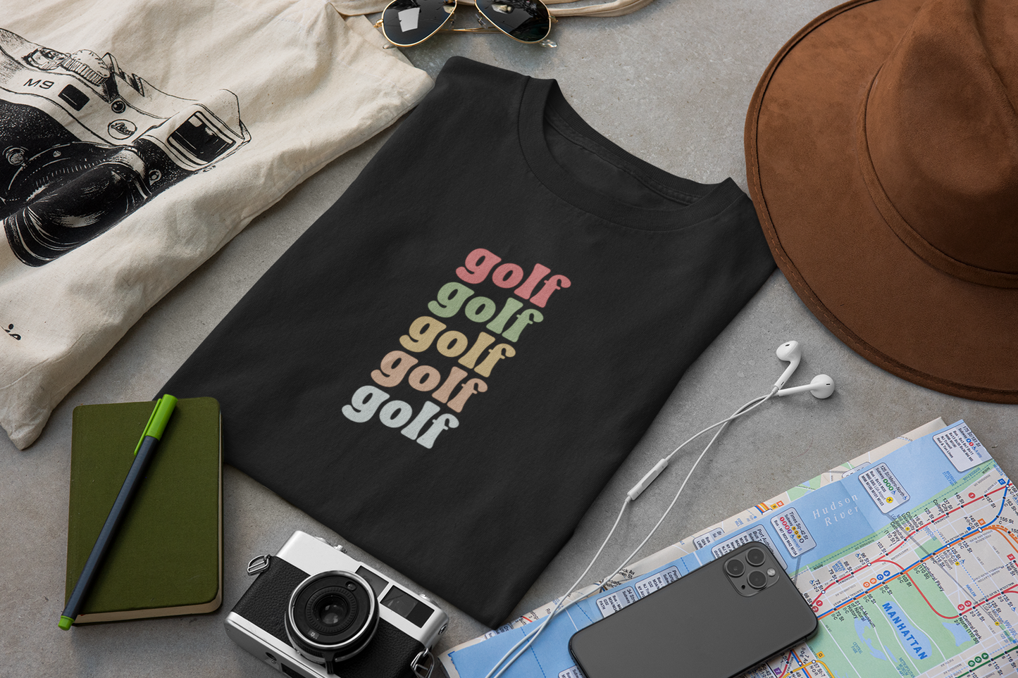 Retro Style Golf Shirt