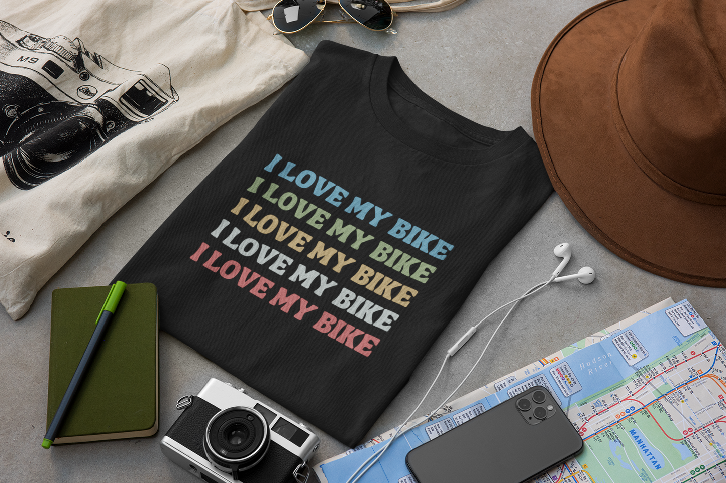 I Love My Bike Retro T-Shirt