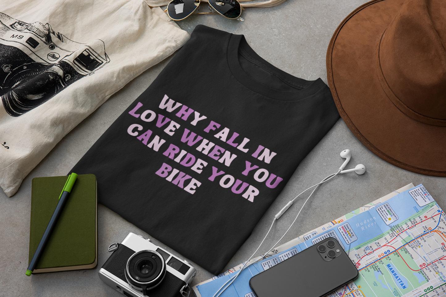 Why Fall In Love When You Can Ride Your Bike Cycling T-Shirt