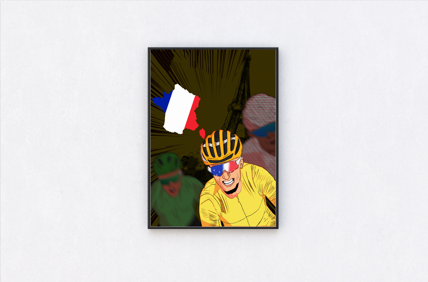 Grand Tour France Cycling Poster Print
