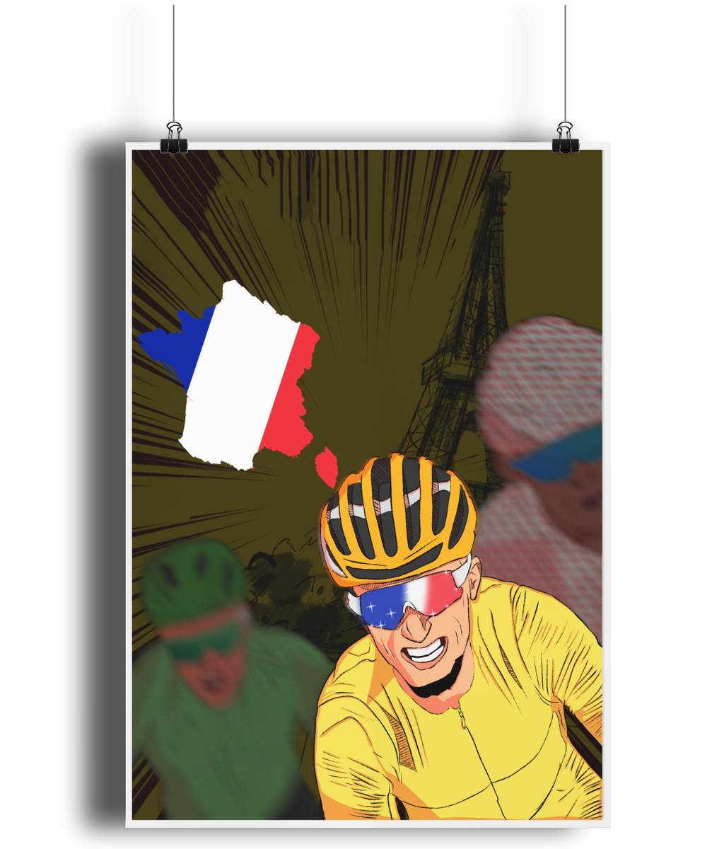 Grand Tour France Cycling Poster Print