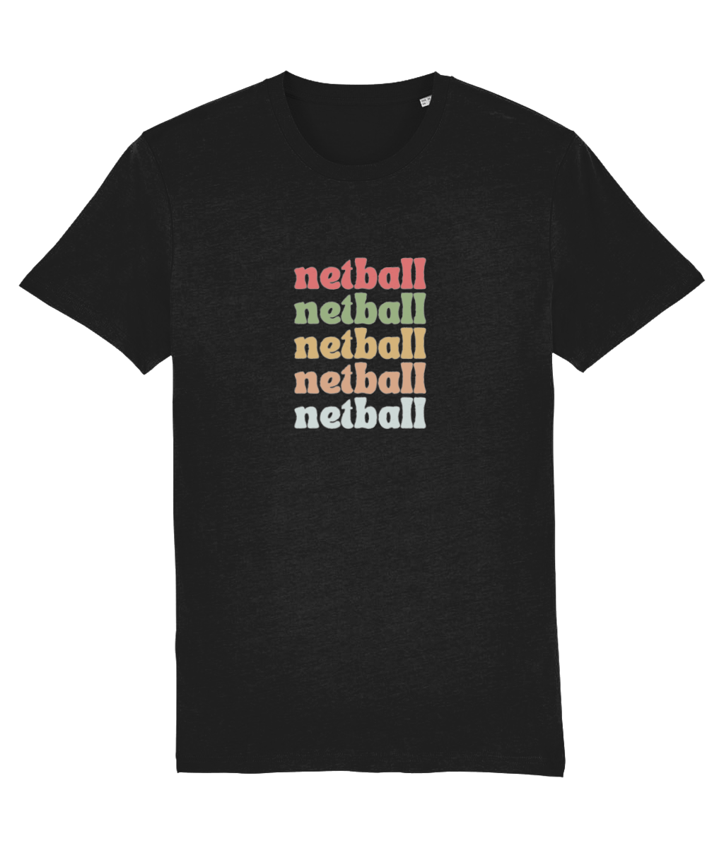 Retro Style Netball T-Shirt