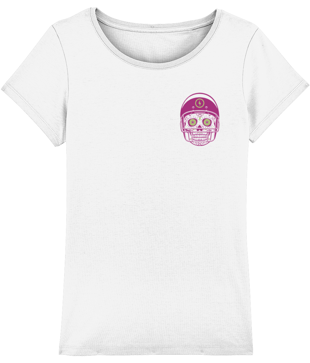 Women's Pink Sugar Skulls T-Shirt Ladies Sugar Skull Shirt