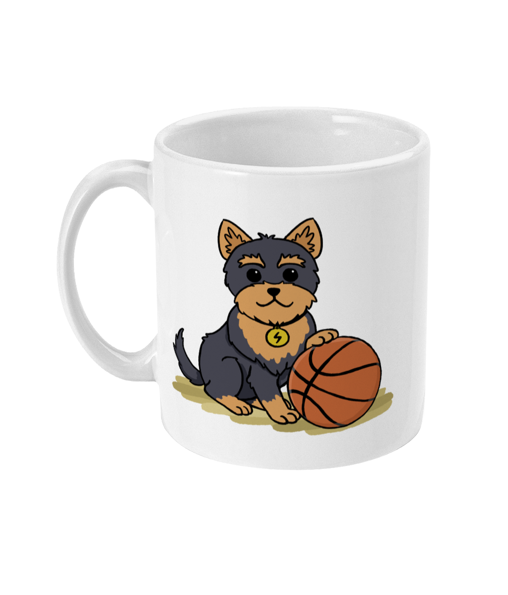 Yorkie Basketball Mug